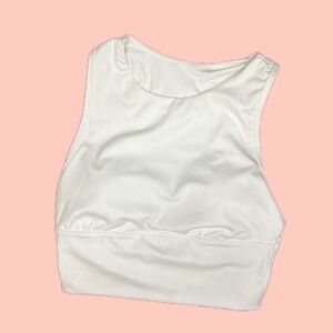 all in motion white sports bra